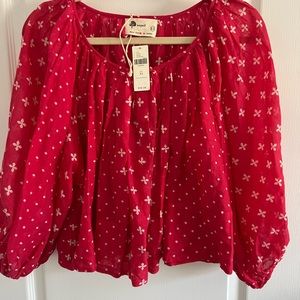NWT Anthropologie Kopal Blouse Size XS